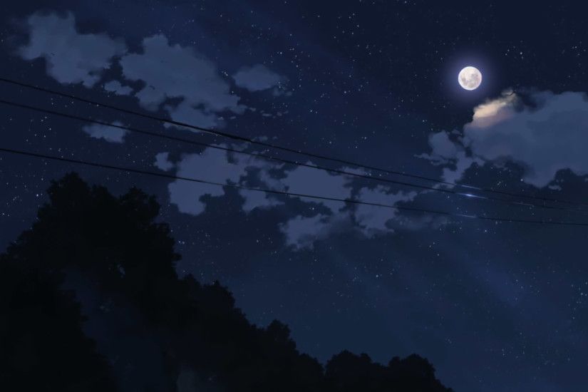 Anime Night Sky Wallpaper 5776