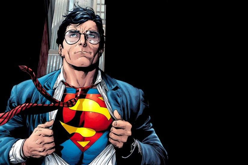 dc comics comics superman black background men with glasses clark kent  kalel man of steel Wallpaper