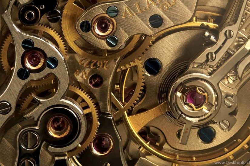 Steampunk Mechanical Maps Clock Watch Gears Wallpapers