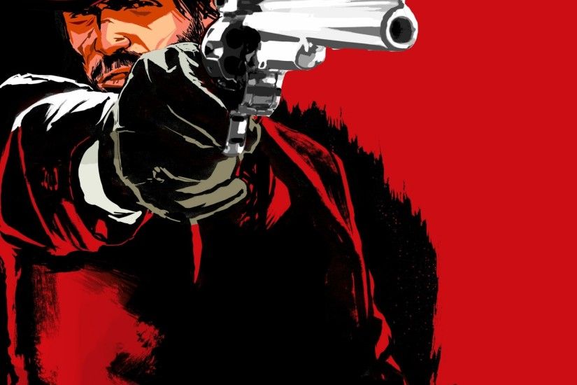 2048x2048 Wallpaper red dead redemption game, pistol, cowboy, hat