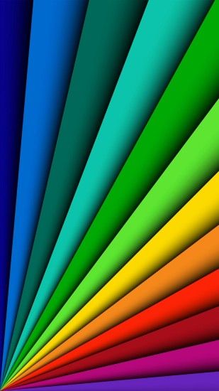 Fanned Out Primary Colors Wallpaper