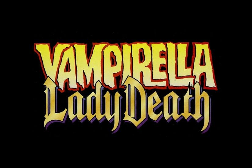 Comics typography vampirella lady death logos wallpaper