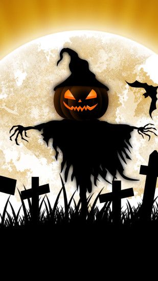 Scarecrow-Halloween-iphone-wallpaper