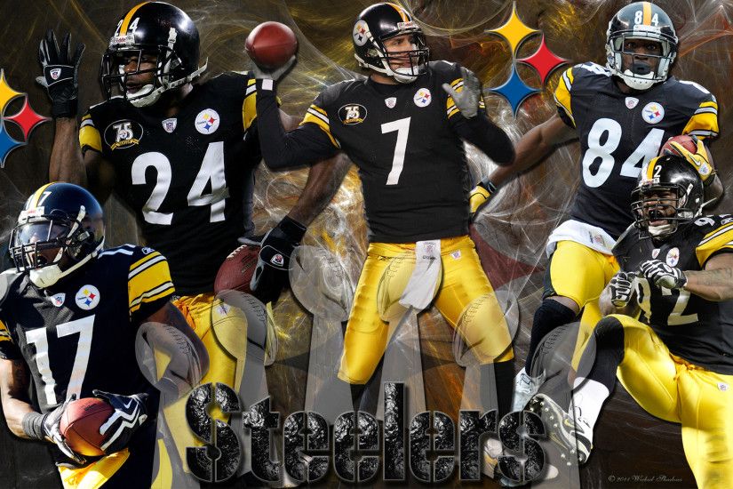 4x3 Standard | 16x9 Widescreen | 16x10 Widescreen Pittsburgh Steelers Team  Wallpaper ...