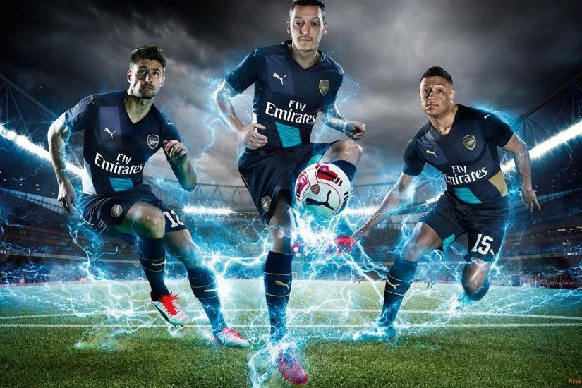 Arsenal 2015-2016 Puma Third Kit wallpapers | Freshwallpapers