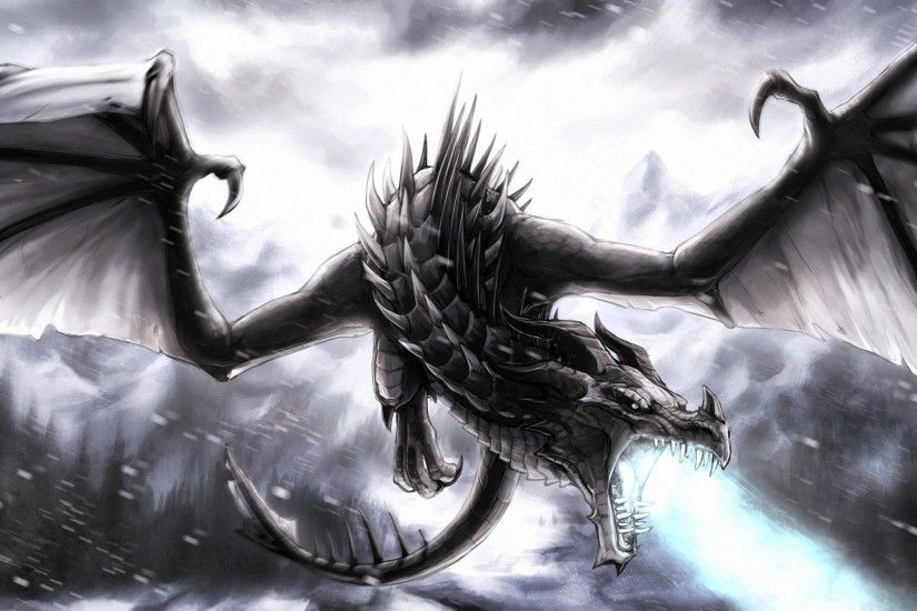 black dragon full hd wallpaper and background