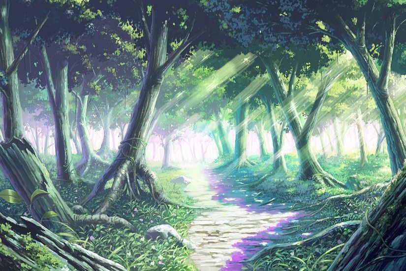 pin Drawn wallpaper forest #1