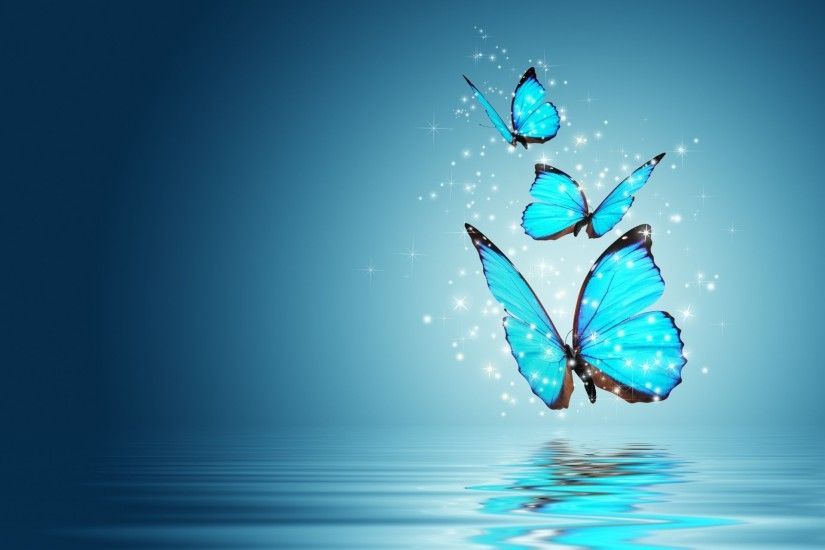 mood butterfly magic background blue wallpaper widescreen full screen hd  wallpapers