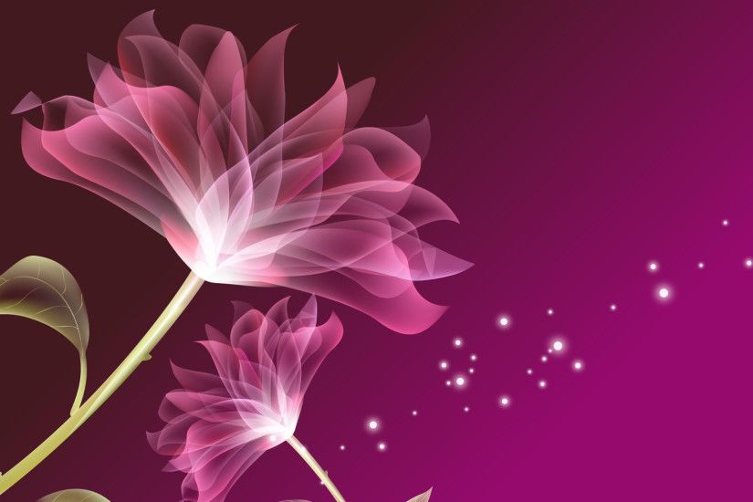 Digital Flowers | Purple flower wallpaper - Digital Art wallpapers - #5458