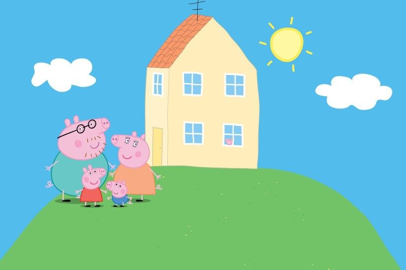Peppa Pig Home HD Wallpaper
