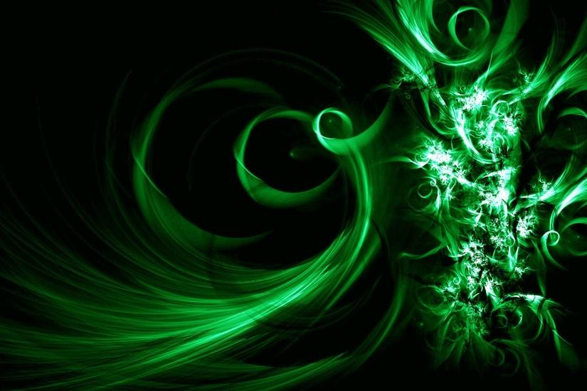 Image Description: This is Black and Green Vector Abstract Desktop  Wallpaper in Buubi.com