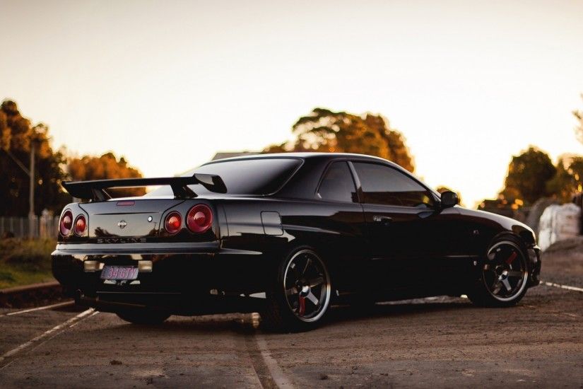 Download now full hd wallpaper nissan skyline coupe blurry ...