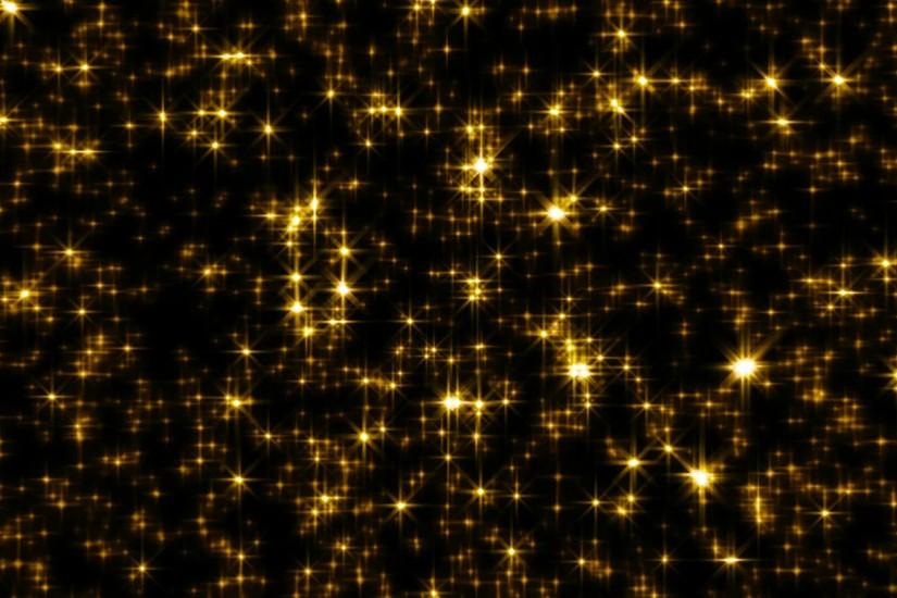 Golden Glitter Star Light Brighter Stars Loop Stock Video 12660111 .