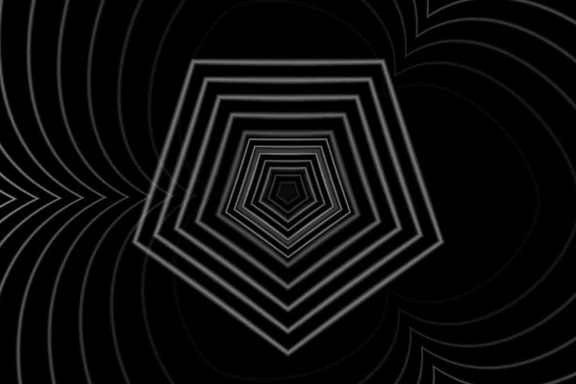 Radio waves, abstract animated geometric lines, minimalistic graphic motion  background.