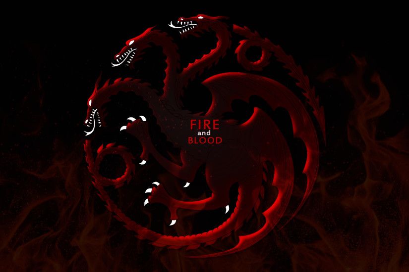 ... House Targaryen Wallpaper- The Three Headed Dragon by vladmit
