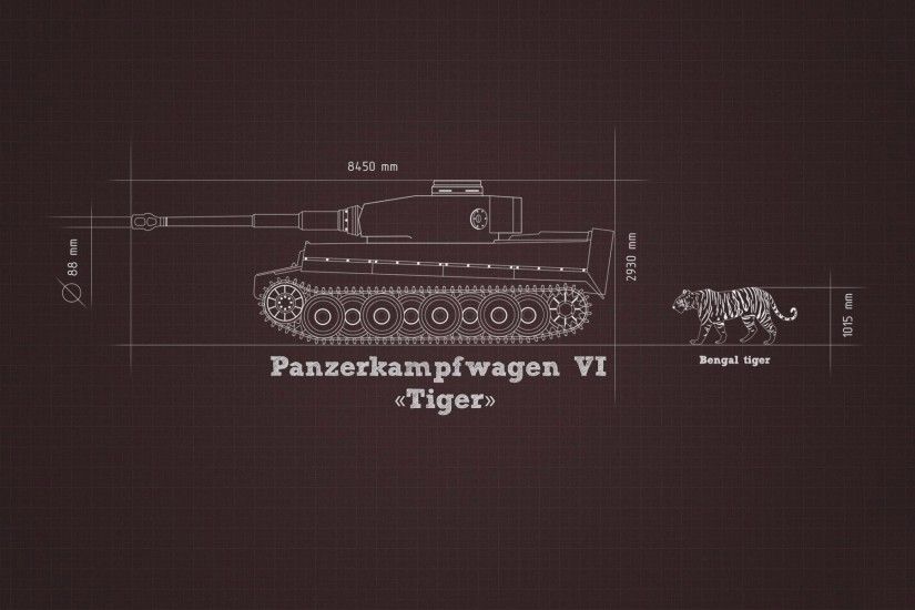 Tiger Tank Blueprint ...