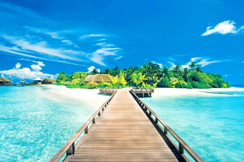 Free Tropical Beach Wallpaper For Iphone Â« Long Wallpapers Tropical Island  ...