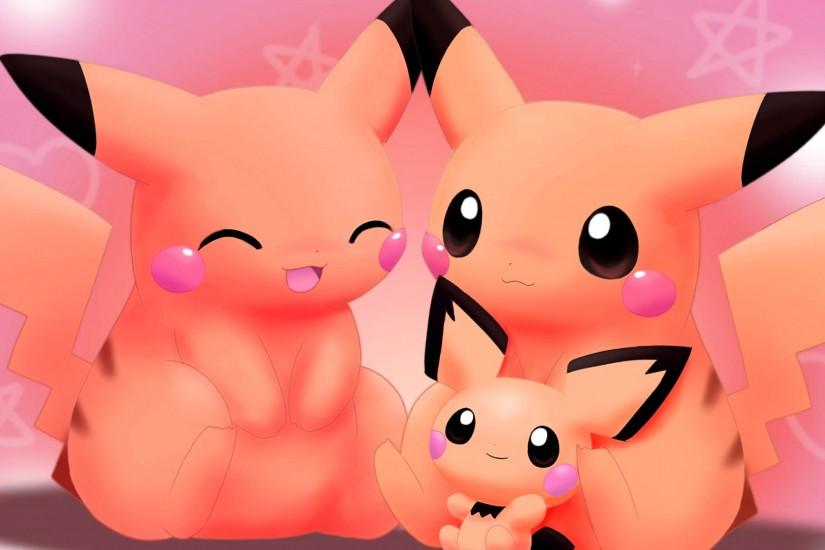 Wallpaper Family, Pink Pokemon, Game, Pikachu, Background
