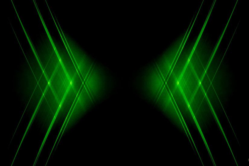 Abstract black wallpaper with green stripes.