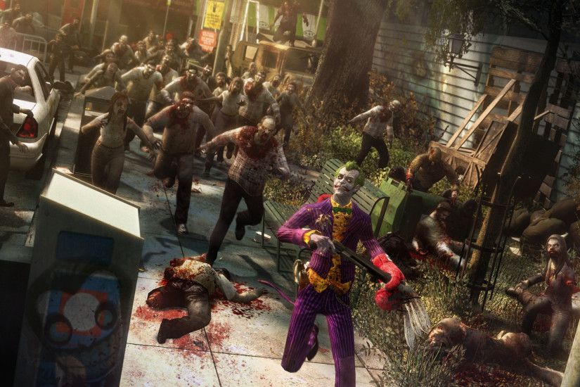 Video Game - Batman Joker Zombie Blood Chase Wallpaper
