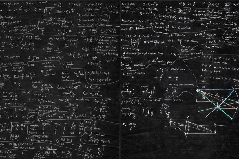 Lectures Mathematics on Chalkboard HD Wallpaper Desktop .