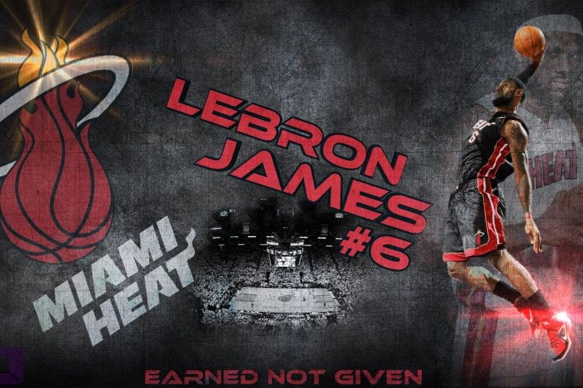 LeBron James Dunk Miami Heat Wallpaper Id #6462 | Frenzia.