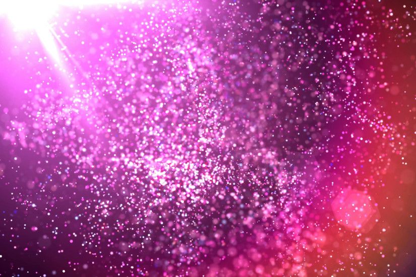 Girly Background - Pink Glitter Particle Sparkle Loop
