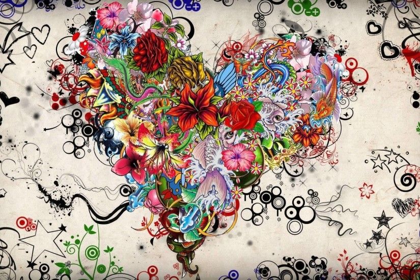 Tattoo heart wallpaper - Digital Art wallpapers - #