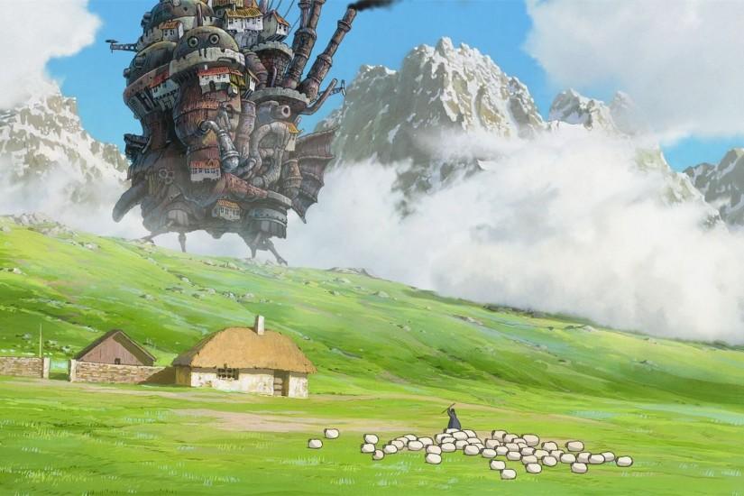 My Neighbor Totoro Studio Ghibli Howl's Moving Castle Hayao Miyazaki  Wallpaper ...
