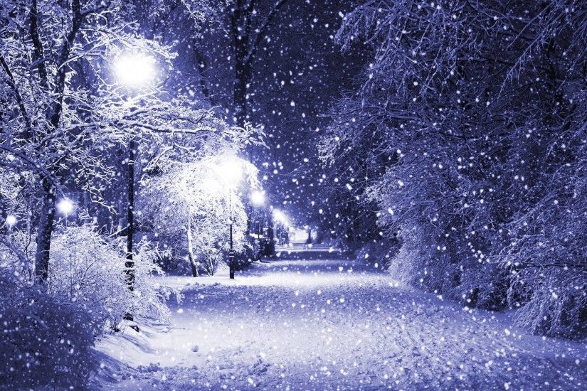Beautiful Winter Night Wallpaper | Bulk HD Wallpapers