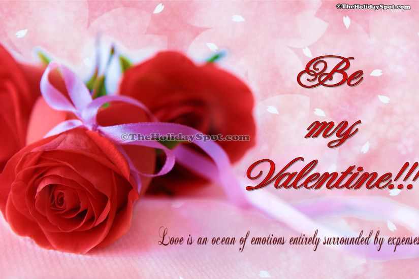 HD valentine's day wallpapers of two red roses