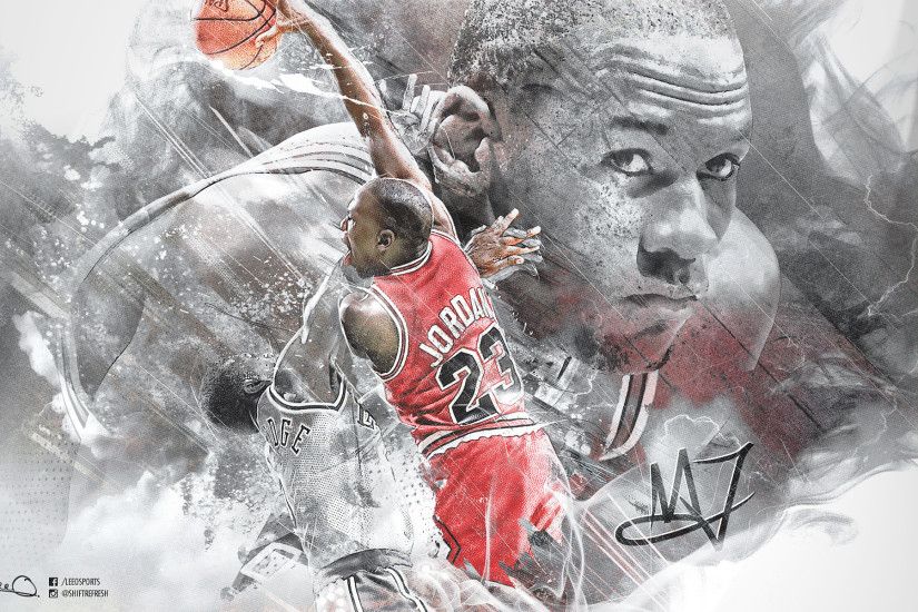 Michael Jordan 1920Ã1200 Dunk Wallpaper