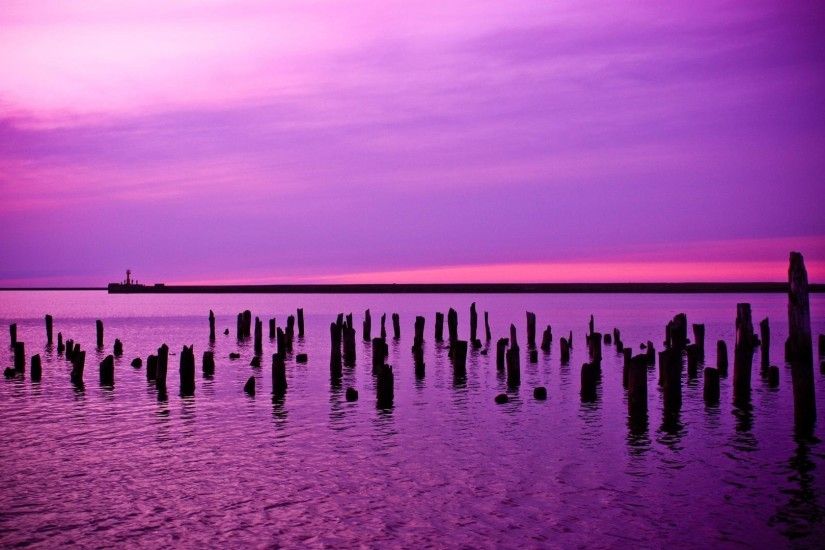 Purple Sky Background