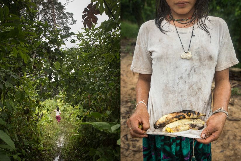 Pictures of members of the Tsimane tribe in the Bolivian rainforest