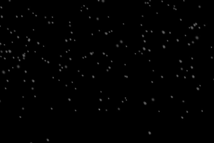 Winter black Christmas background with falling snow. Realistic slow motion  blurred snowflake 3D animation,