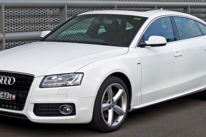 White Audi A5 8T Cars Wallpapers