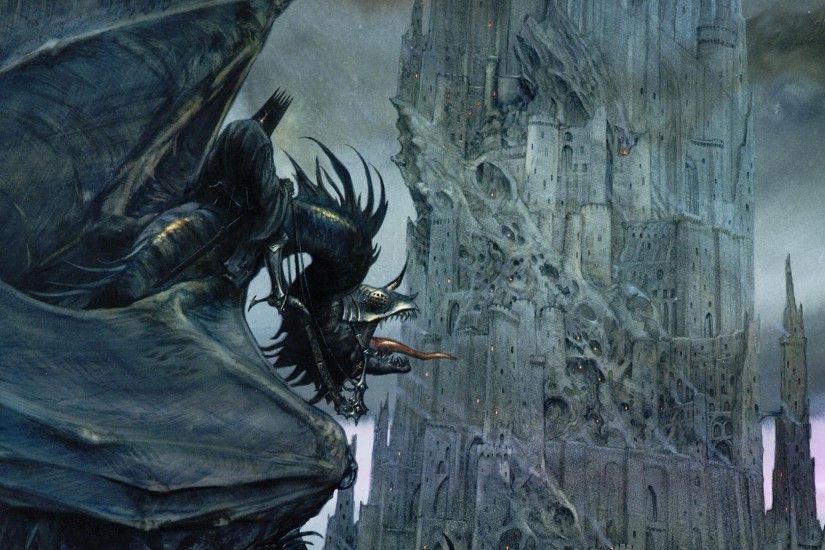General 1920x1080 digital art fantasy art Barad-dÃ»r The Lord of the Rings  dragon castle