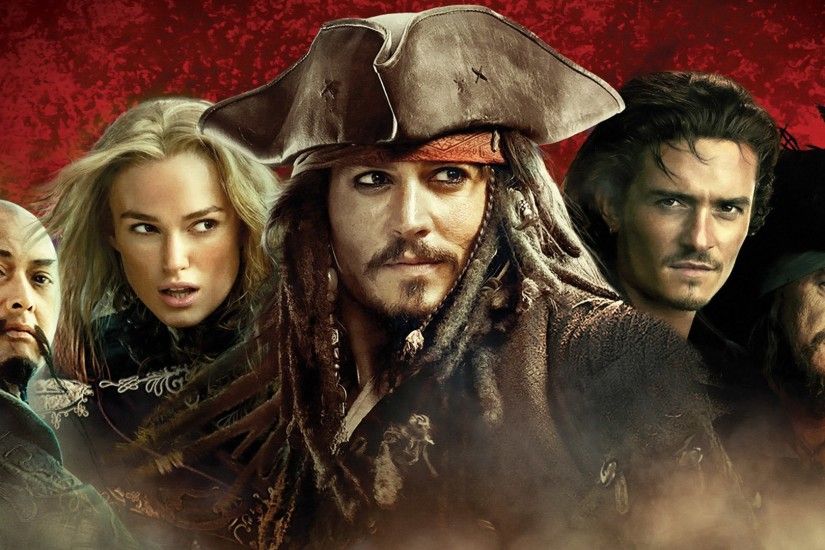 Movie Pirates Of The Caribbean: At World's End Keira Knightley Elizabeth  Swann Orlando Bloom Will Turner Jack Sparrow Johnny Depp Captain Hector  Barbossa ...