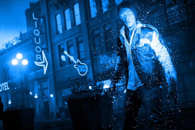 ... Infamous Second Son Blue Neon Wallpaper 21 by XtremisMaster