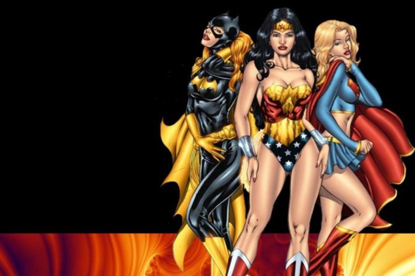 Comics Batgirl Wonder Woman Supergirl Wallpaper ...