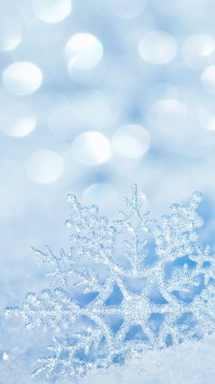 Winter Snowflake iPhone 7 Plus Wallpaper