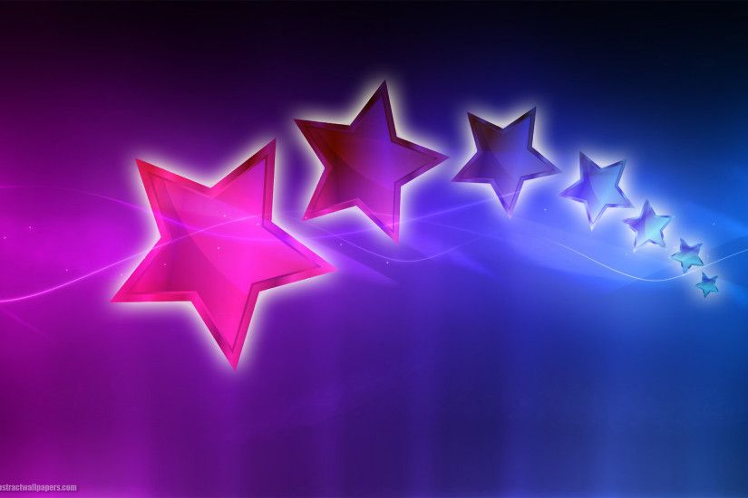 Beautiful purple, pink and blue abstract wallpaper with stars