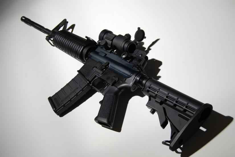 ar-15 assault rifle assault rifle machine weapon background