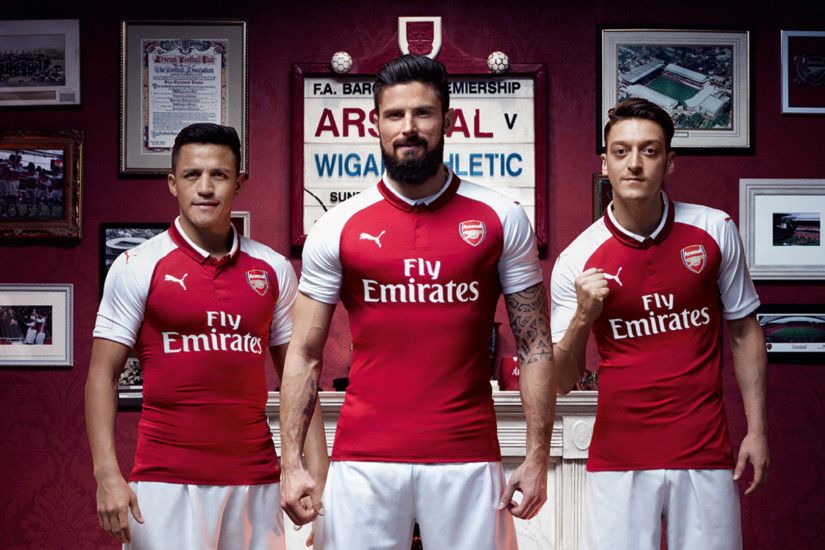 Arsenal FC Logo Wallpapers Free. Arsenal home kit 2017 2018.
