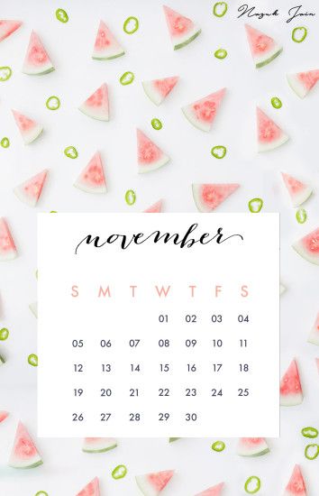 Calendar wallpaper Â· November - Free Calendar Printables 2017 by Nazuk Jain