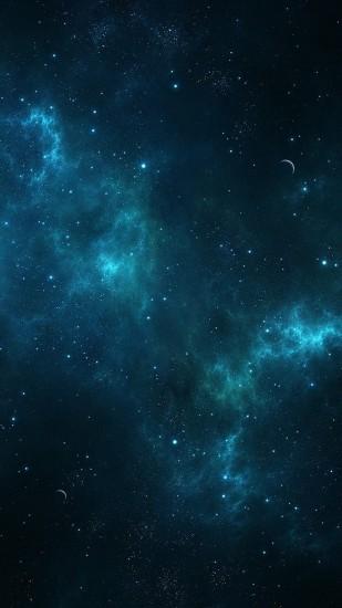 Deep Blue Space Wallpapers for Galaxy S5