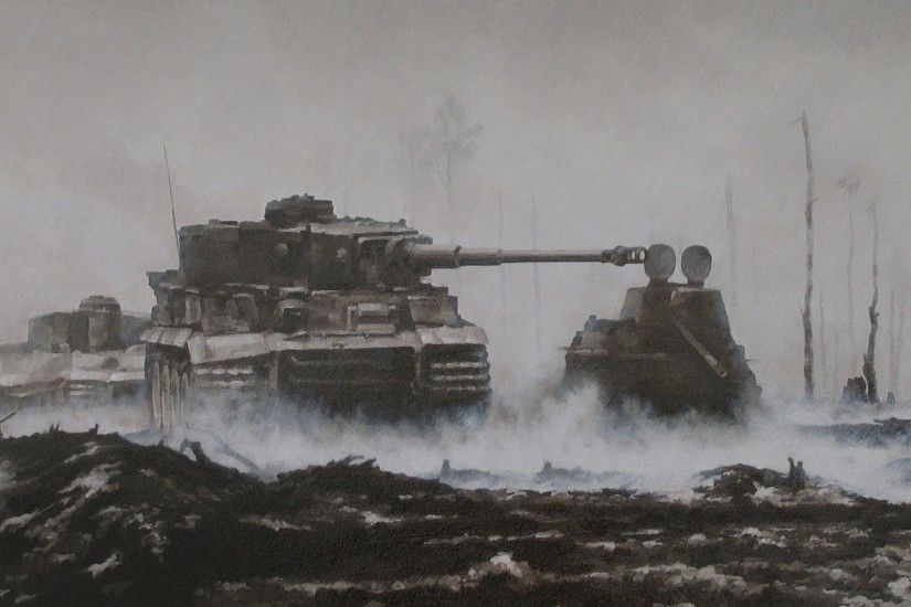 Wallpapers Tanks Painting Art Army
