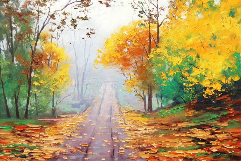 Wallpapers For > Oil Painting Wallpapers