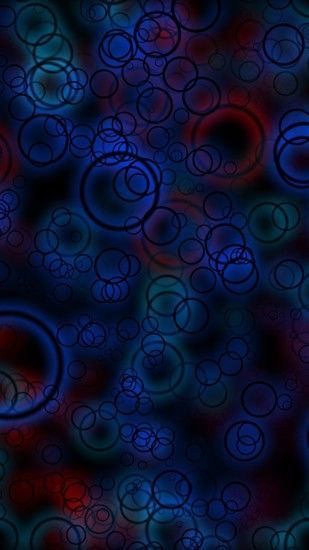 1080x1920 Wallpaper circles, blue, neon, light, shape, size