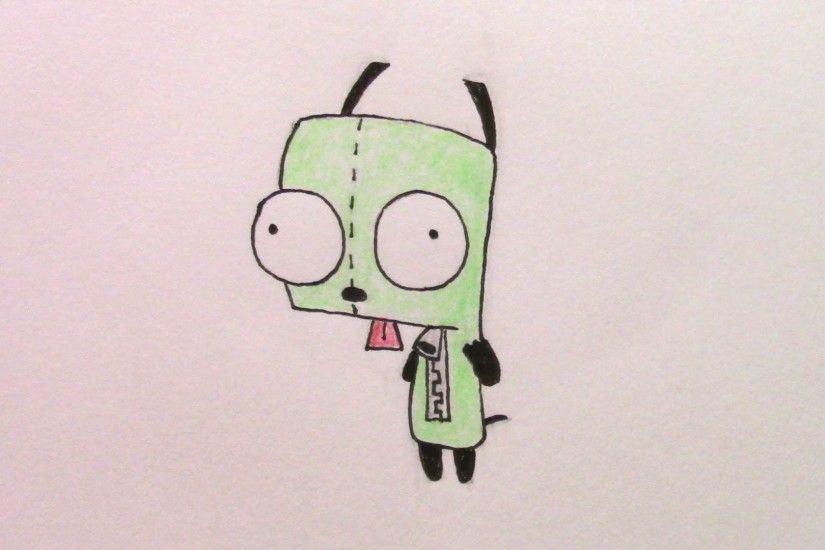 388 - How to Draw Dog Gir from Invader Zim